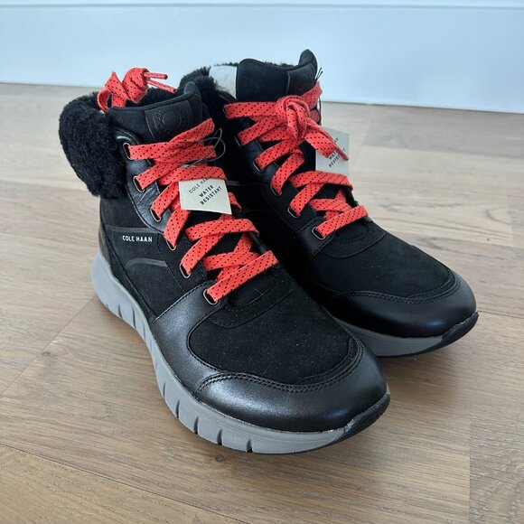 Cole Haan Shoes - Cole Haan ZERØGRAND Flex Sneaker Boot Women’s 8B Black Water Resistant NWT